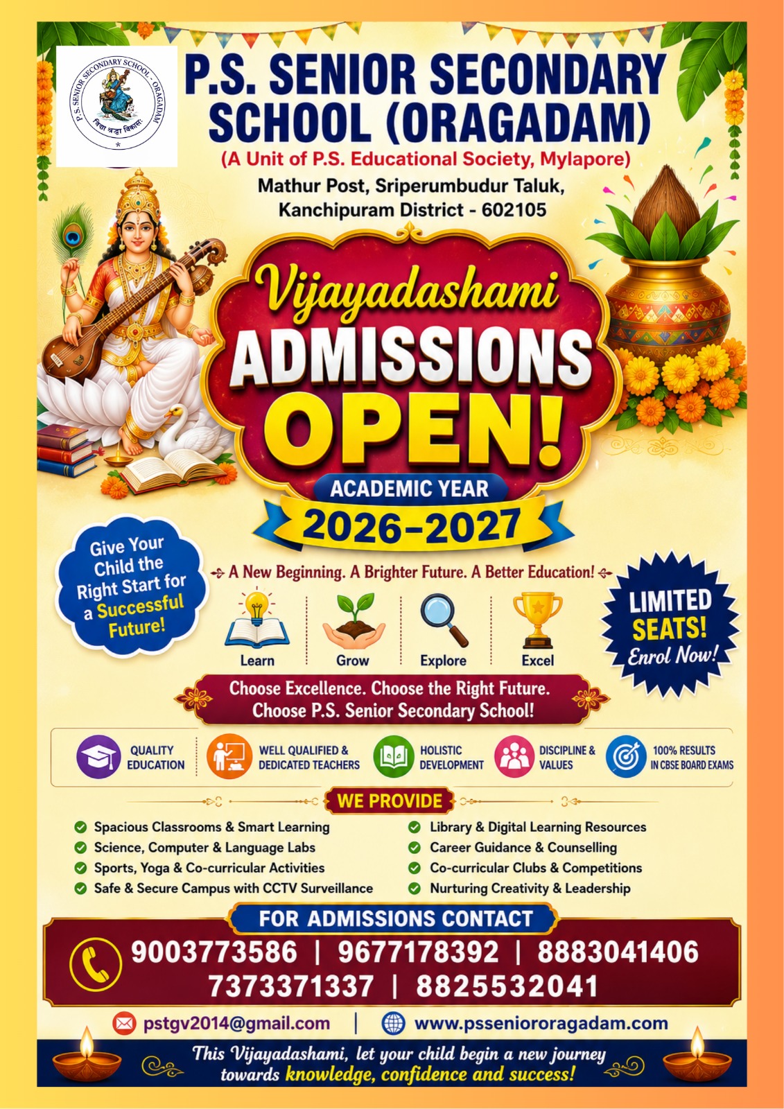 Vijayadashami Admissions Open 2026-27